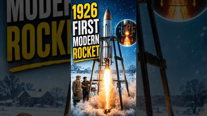 First Modern Rocket Launch in 1926: Robert Goddard and the Birth of Liquid-Fuel Rockets