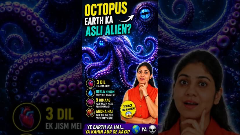 Octopus Has 3 Hearts, Blue Blood and 9 Brain-Like Nerve Centers